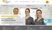 Screenshot der neuen Webseite der Zahnarztpraxis Ann-Kristin Sander in Laggenbeck mit Teamfoto – Gestaltung durch die Werbewerkstatt Wrocklage