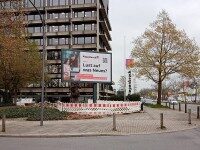 Doppelseitige LED Outdoor Wall mit 30 Quadratmetern Videofläche an der Zentrale der Piepenbrock Unternehmensgruppe in Osnabrück.