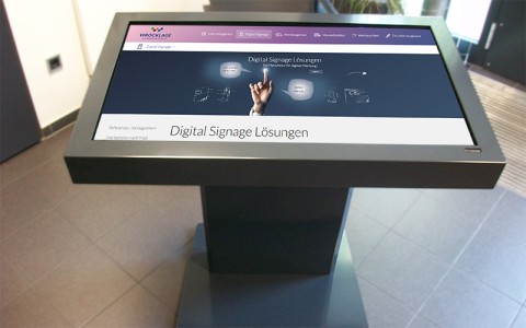 Interaktives Display mit der Überschrift 