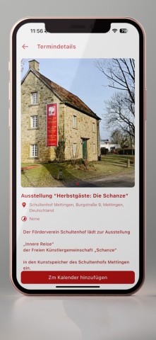 Ausstellung Herbstgäste: Die Schanze in Mettingen Termindetials