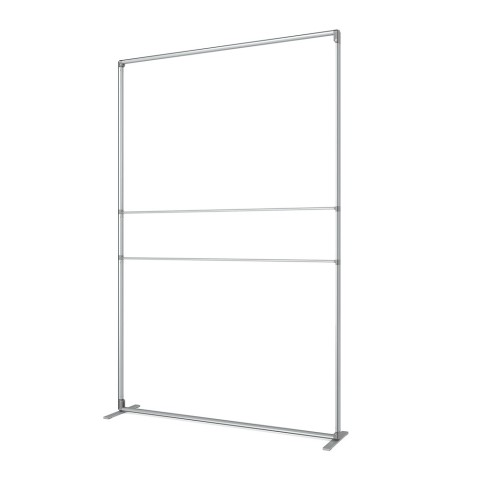 Silberner Alurahmen mit 2 Mittelstangen