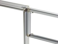 Aluminiumprofil mit stabiler Verbindungsecke für modulare Display- oder Messesysteme