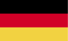Deutschland Flagge in Schwarz Rot Gold als horizontale Farbbalken