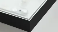 Detail eines hochwertigen Aluminium Rahmenprofils für Messestände