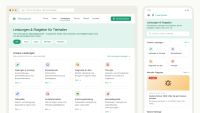 Website Mockup einer Tierarztpraxis mit Leistungen, Behandlungen und Ratgeberbereich auf Desktop und Smartphone