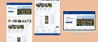 Gemeinde Website auf iMac sowie Seitenansichten der Unterseiten in voller Darstellung