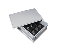 Aluminium Transportkoffer mit Schaumstoffeinlage für empfindliches Equipment
