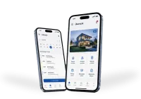 Digitale Immobilienverwaltung mit moderner Immobilien App Smartphones mit einer App zur digitalen Verwaltung von Immobilien und Terminen