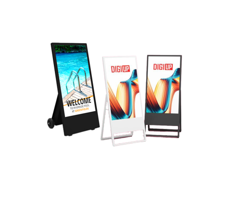 Digitale Kundenstopper Outdoor und Indoor