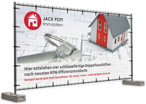 Werbebanner und Werbeplanen